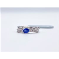 Ring Giorgio Visconti Woman in White Gold Zaffiro 0.64 Ct ABX14145Z - ABX14145Z